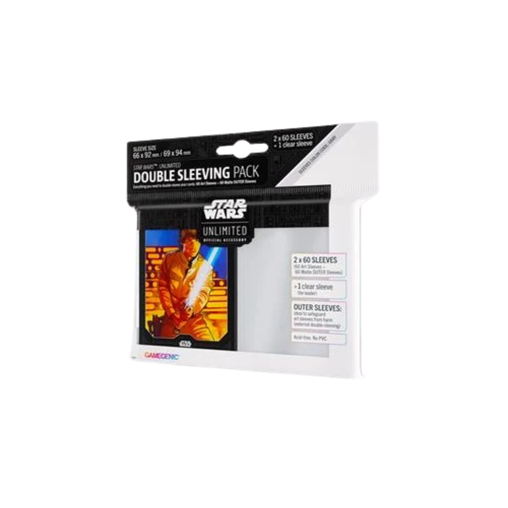 Gamegenic Double Sleeving Pack Star Wars Unlimited – Kartenhüllen-Set für Double-Sleeving mit Inner- und Outer-Sleeves, ideal für Star Wars Unlimited Karten