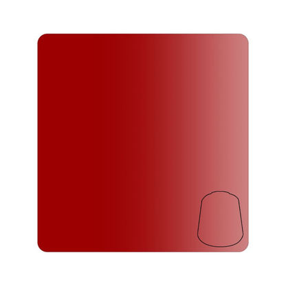 Roter Farbverlauf der Citadel Contrast Farbe Blood Angels Red für Warhammer Miniaturen, intensiver Rotton mit weichem Übergang