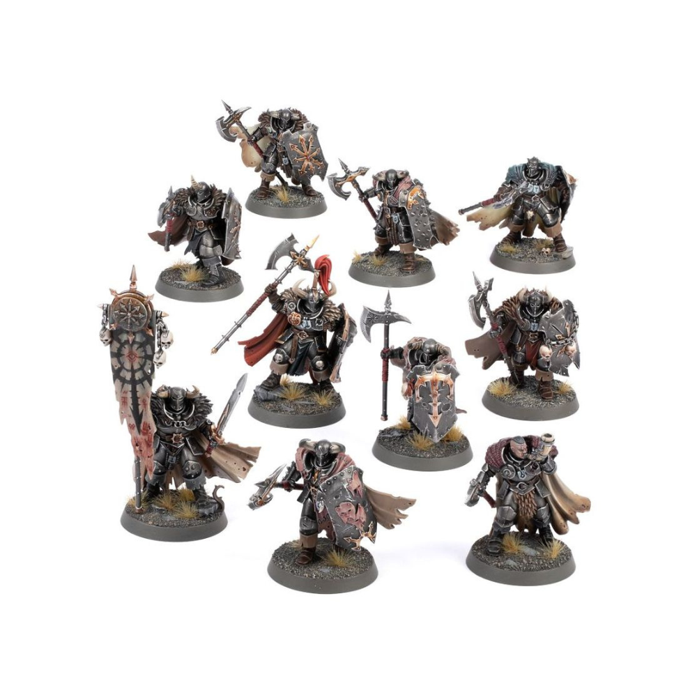 Warhammer Age of Sigmar Chaos Warriors Set mit 10 Miniaturen Slaves to Darkness Fraktion