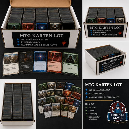 Magic: The Gathering - 500 Karten Lot - NM-EX Deckbau - NO DUPLICATES!