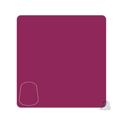 Farbprobe der Citadel Layer Pink Horror mit gleichmäßig aufgetragener kräftig pinker Farbfläche.