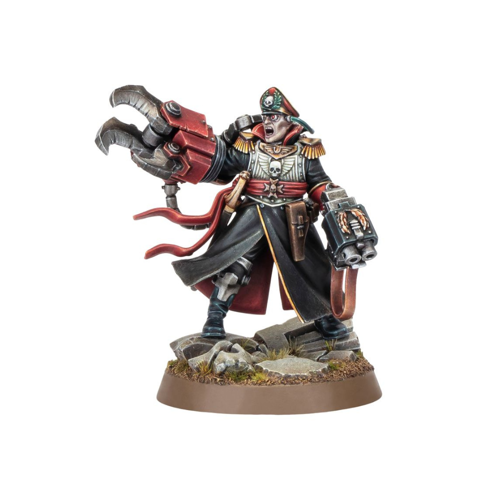Warhammer 40k Commissar Yarrick bemalte Miniatur Astra Militarum Charaktermodell Citadel Figur für Tabletop Sammler Deutschland