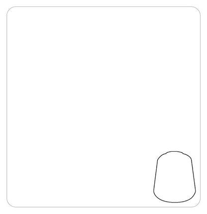 Citadel Base Farbe Corax White Warhammer Acrylfarbe weiß für Miniaturen saubere Grundschichten und helle Highlights beim Bemalen