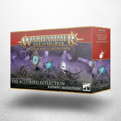 Warhammer Age of Sigmar Die Verfluchte Reflexion (83-112) der Hedonites of Slaanesh in der Produktverpackung.