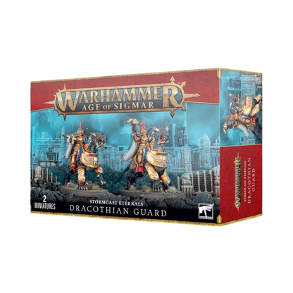 Warhammer Age of Sigmar Dracothian Guard Stormcast Eternals Reiter auf Dracoth Bestien
