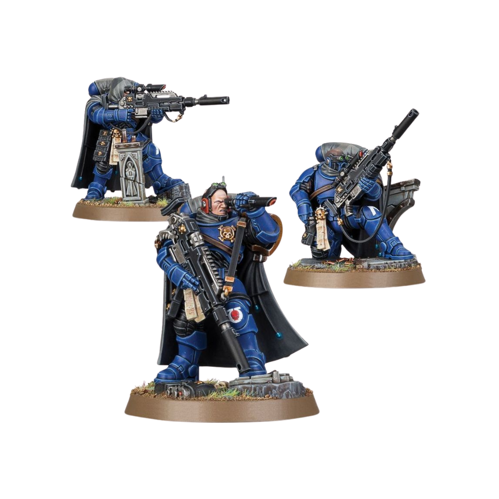 Warhammer 40k Primaris Eliminators Space Marines Scharfschützen-Einheit mit Tarnmänteln und Scharfschützengewehren Miniaturen Set
