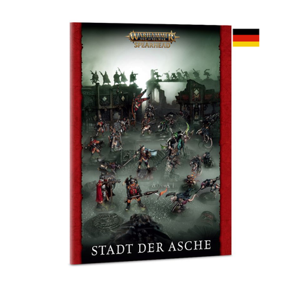 Warhammer Age of Sigmar Spielausstattung: Stadt der Asche (80-58) mit deutschem Spearhead-Spielbuch.