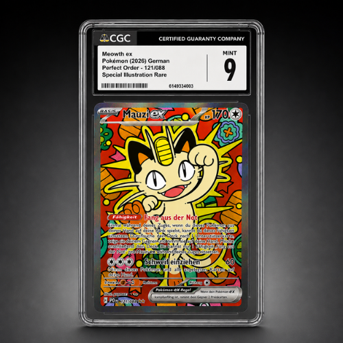Gegradete Pokémon Karte im CGC Case für Sammler hochwertiger Sammelkarten
