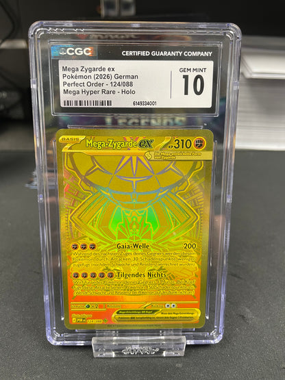 Mega-Zygarde ex 124 – CGC 10 – Pokémon Optimale Ordnung – Mega Hyper Rare – DE