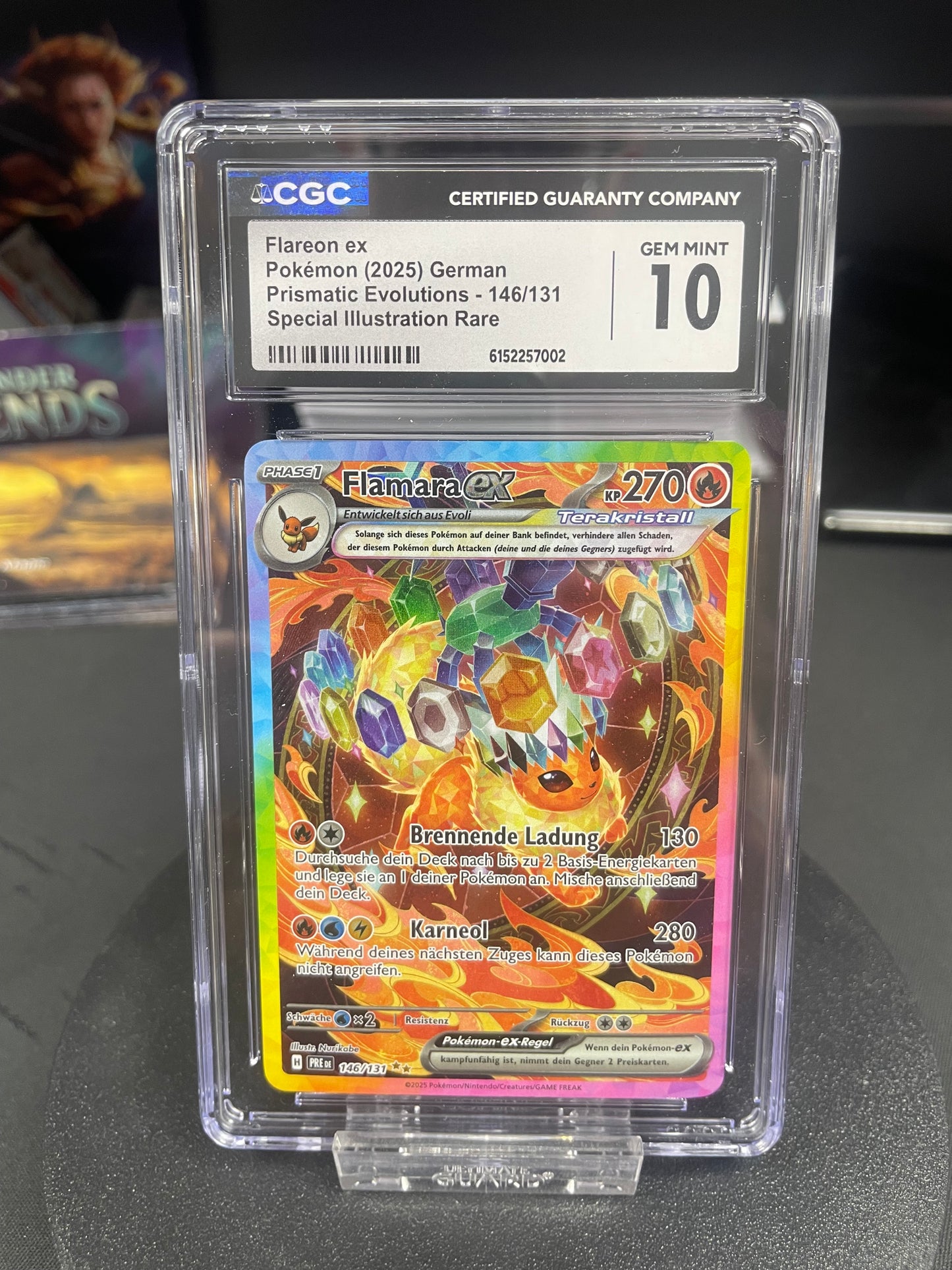 Flareon ex PRE-146 – CGC 10 – Pokémon Prismatische Entwicklungen – Deutsch