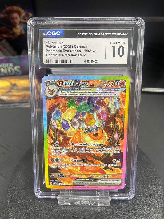 Flareon ex PRE-146 – CGC 10 – Pokémon Prismatische Entwicklungen – Deutsch