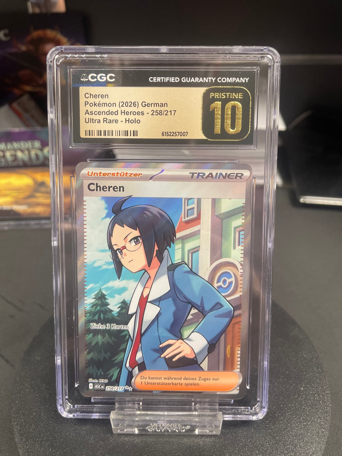 Cheren ASC-258 – CGC 10 Pristine – Pokémon Erhabene Helden – Deutsch