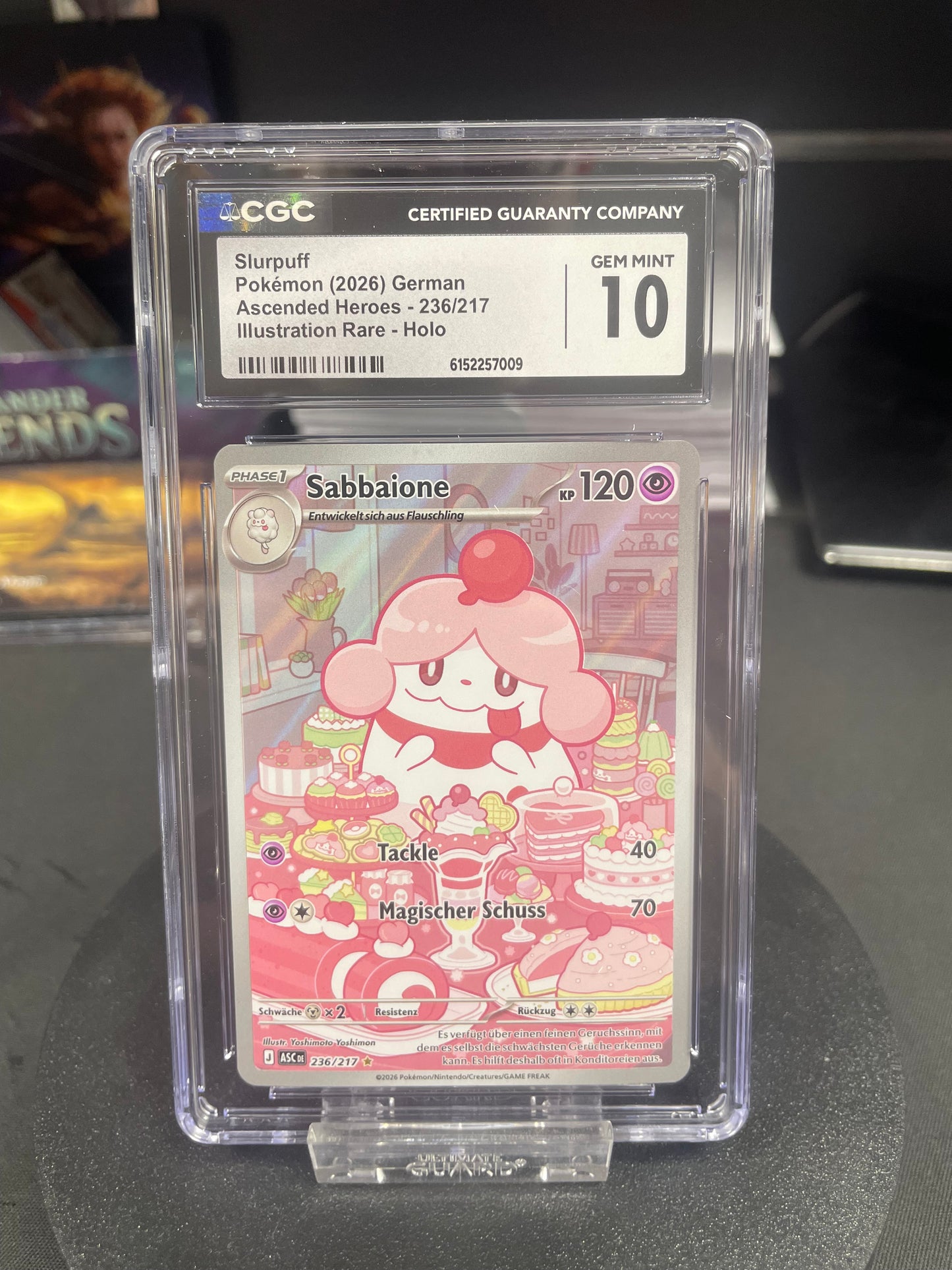 Slurpuff ASC-236 – CGC 10 – Pokémon Erhabene Helden – Deutsch – IR