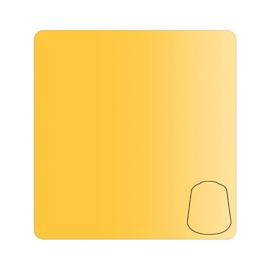 Gelbe Contrast-Farbfläche Iyanden Yellow, gleichmäßiger Farbverlauf für Warhammer Miniaturen und Details