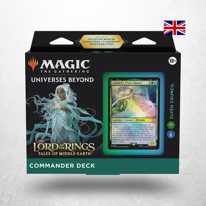 Magic: The Gathering The Lord of the Rings Tales of Middle-earth Commander Deck Elven Council in englischer Sprache.