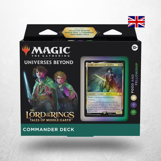 Magic: The Gathering The Lord of the Rings Tales of Middle-earth Commander Deck Food and Fellowship in englischer Sprache.