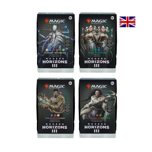 Magic The Gathering Modern Horizons 3 Commander Deck Set mit Eldrazi Incursion, Tricky Terrain, Creative Energy und Graveyard Overdrive Englisch kaufen Deutschland