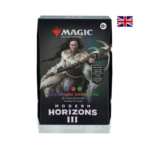 Magic The Gathering Modern Horizons 3 Commander Deck Graveyard Overdrive Englisch, MTG Commander Deck mit Sammelkarten und Zubehör