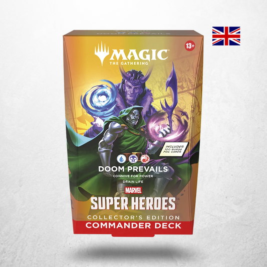 Magic: The Gathering Marvel Super Heroes Collector’s Edition Commander Deck Doom Prevails in englischer Sprache mit Doctor Doom und Loki