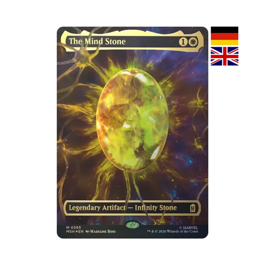 The Mind Stone Karte aus Magic: The Gathering Marvel Super Heroes mit Infinity Stone Artwork