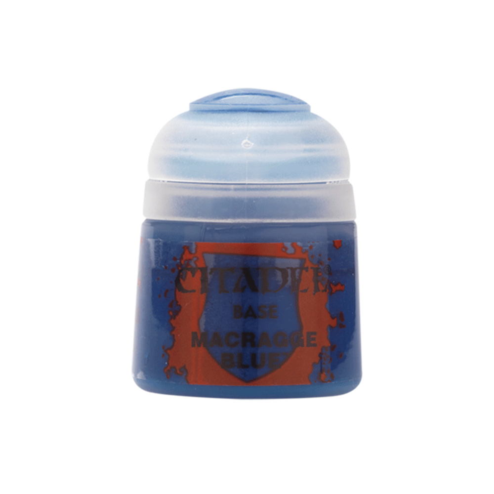 Citadel Base Farbe Macragge Blue Warhammer Acrylfarbe für Miniaturen kräftiges Blau für Grundschichten und Tabletop Bemalung