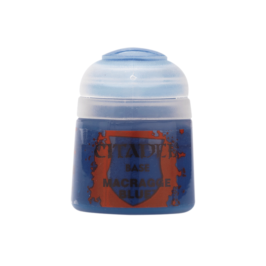 Citadel Base Farbe Macragge Blue Warhammer Acrylfarbe für Miniaturen kräftiges Blau für Grundschichten und Tabletop Bemalung