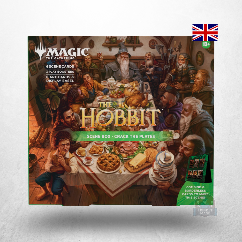 Magic: The Gathering – The Hobbit Scene Box Crack the Plates in englischer Sprache mit Produktverpackung auf weißem Hintergrund.
