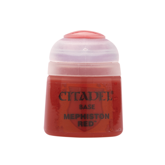Citadel Colour Base Mephiston Red Warhammer Farbe rot Acrylfarbe Miniaturen bemalen Tabletop
