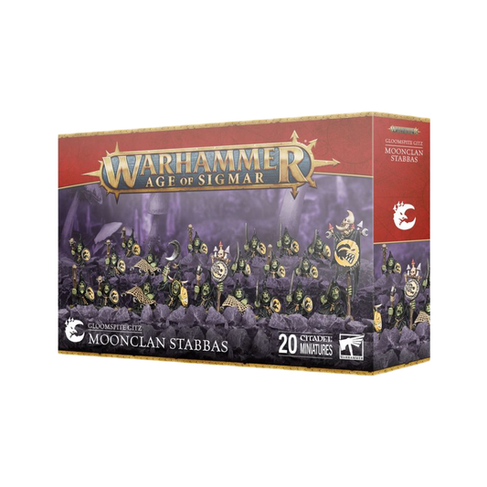Warhammer Age of Sigmar Gloomspite Gitz Moonclan Stabbas Box mit Goblin Infanterie Einheiten