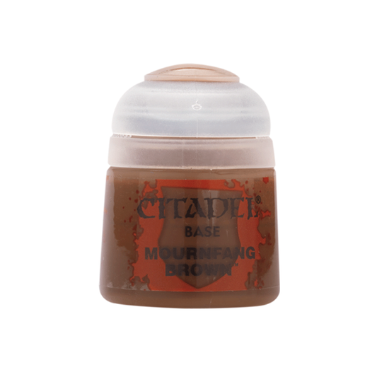 Citadel Base Farbe Mournfang Brown Warhammer Acrylfarbe braun für Miniaturen ideal für Leder Holz und kräftige Grundschichten beim Bemalen
