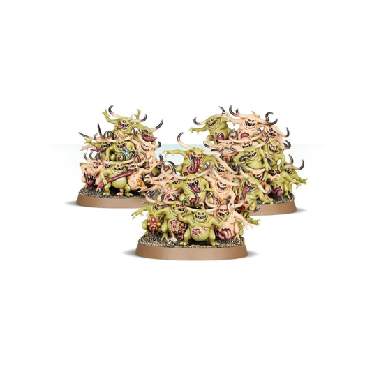Warhammer Age of Sigmar Skaven Warpspark Nurglings Box mit drei Nurgling-Kriegsmaschinen