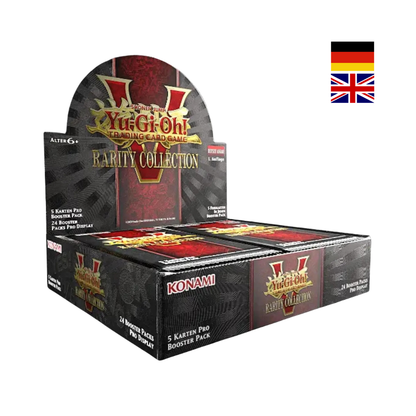 Yu-Gi-Oh! Rarity Collection 5 Display mit 24 Boosterpacks in deutscher und englischer Sprache