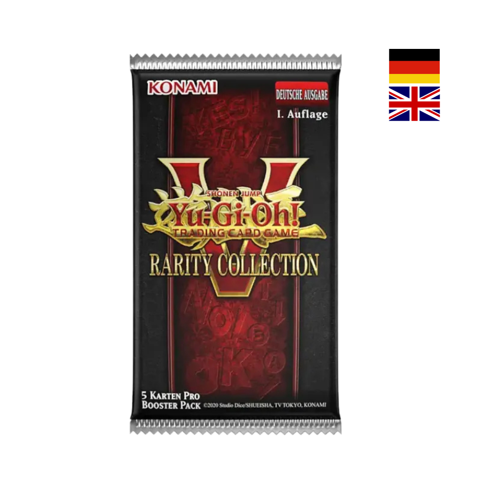 Yu-Gi-Oh! Rarity Collection 5 Boosterpack der deutschen Erstauflage mit schwarzem Packdesign
