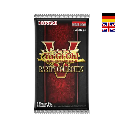 Yu-Gi-Oh! Rarity Collection 5 Boosterpack der deutschen Erstauflage mit schwarzem Packdesign