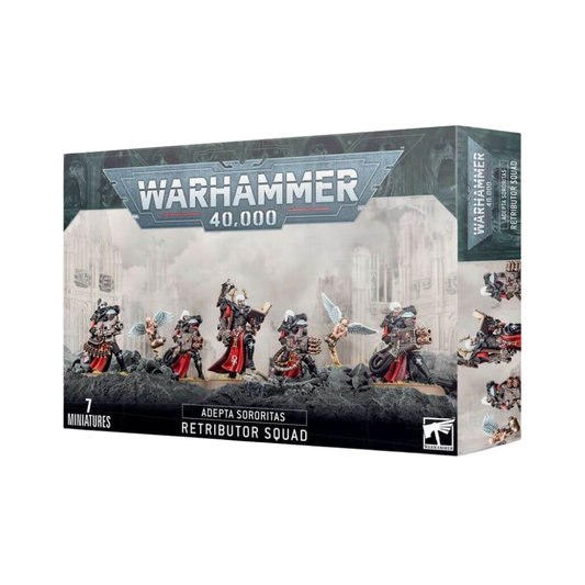 Warhammer 40k Adepta Sororitas Retributor Squad Miniaturen Set mit schweren Waffen und Servitoren, Citadel Modelle für Tabletop Armee