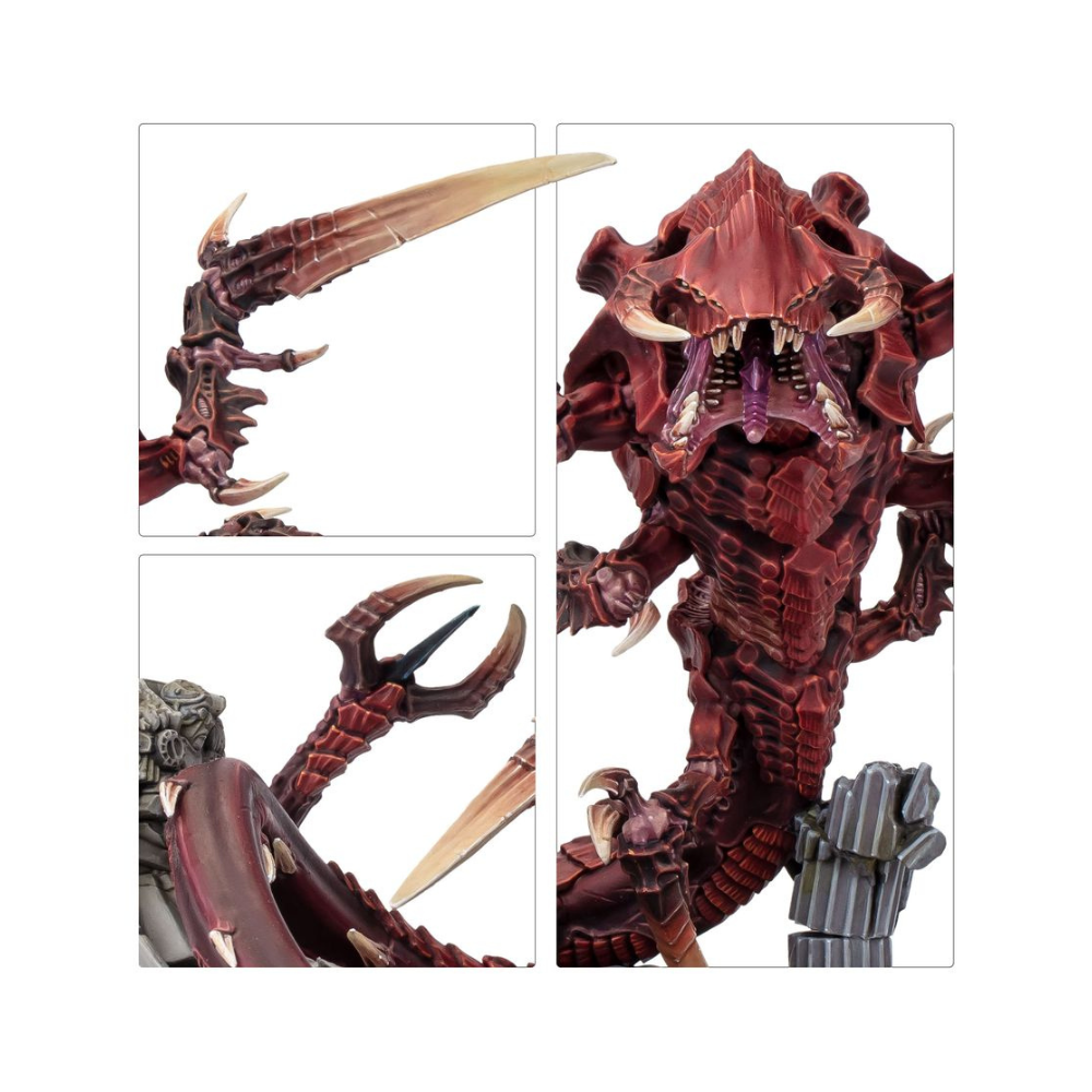 Detailansicht des Roten Schreckens und der Tyraniden aus Kill Team Schrecken auf Devlan