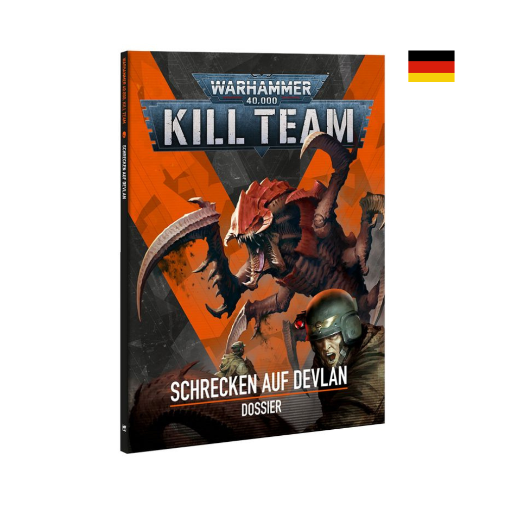 Kill Team Dossier Schrecken auf Devlan mit narrativen Missionen und Hintergrundgeschichte