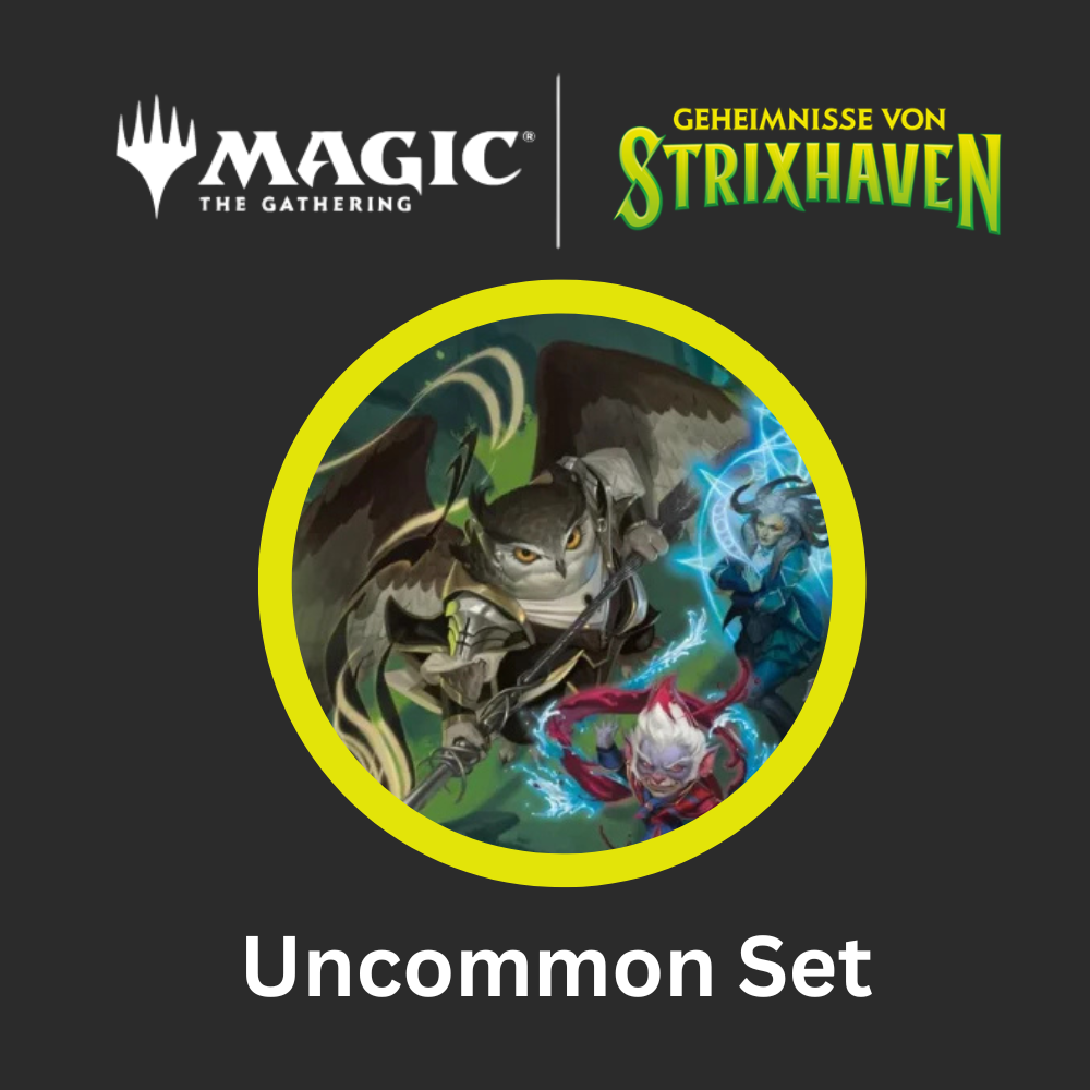 Secrets of Strixhaven: Uncommon Set - Enthält alle 100 Uncommon Karten des Sets