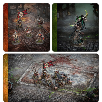 Warhammer Age of Sigmar Stadt der Asche Miniaturen Fraktionen bemalt Tabletop Figuren Set Detailansicht