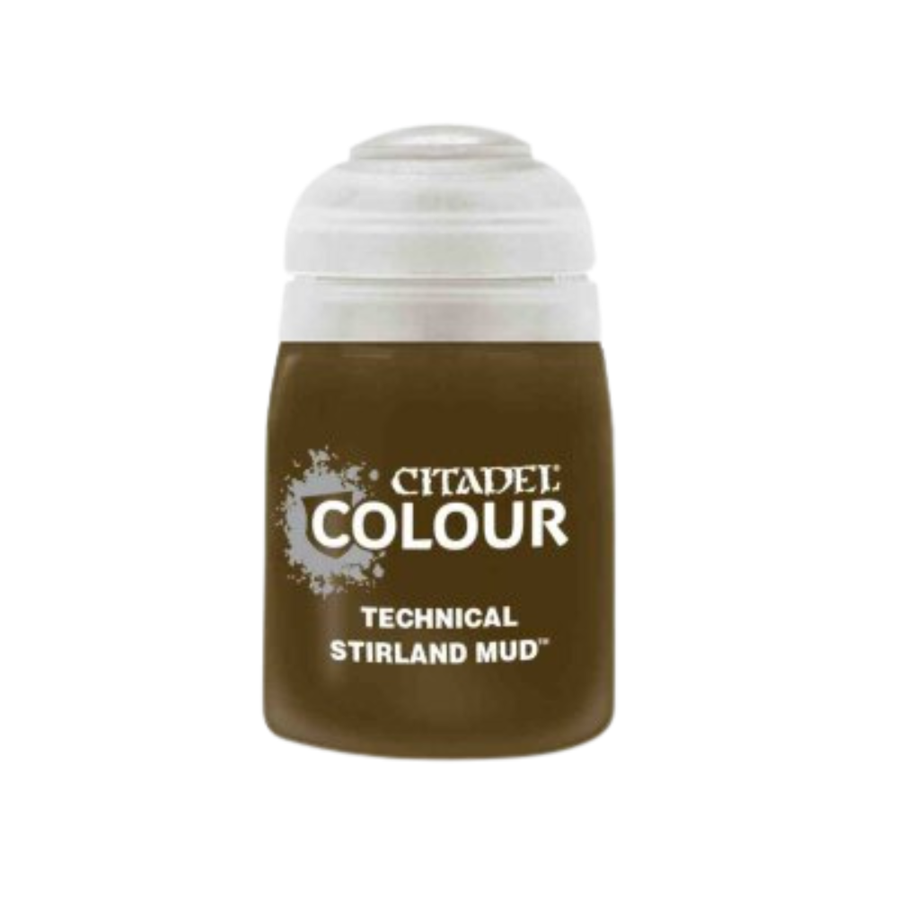 Citadel Colour Technical Stirland Mud Strukturfarbe für Warhammer Modelle, braune Effektfarbe für Bases mit Schlamm-Optik