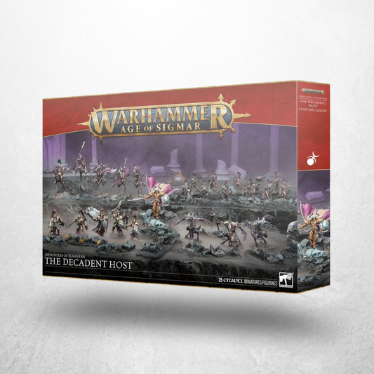 Warhammer Age of Sigmar Streitmacht: Das Dekadente Heer (83-125) mit 25 Hedonites-of-Slaanesh-Miniaturen.