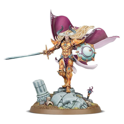 Warhammer Age of Sigmar Streitmacht: Das Dekadente Heer (83-125) mit der Miniatur des Dekadenten Lords.