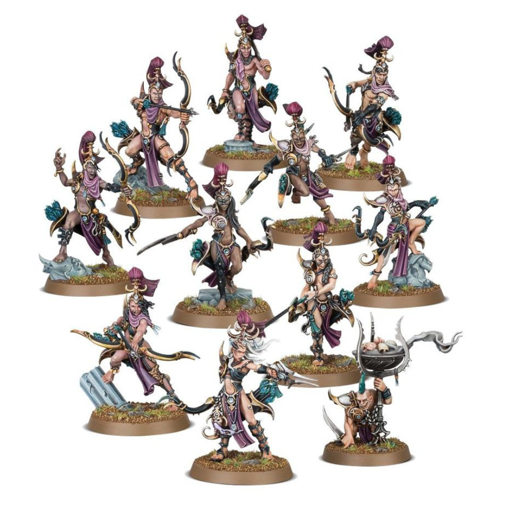 Warhammer Age of Sigmar Streitmacht: Das Dekadente Heer (83-125) mit zehn Blissbarb-Bogenschützen.