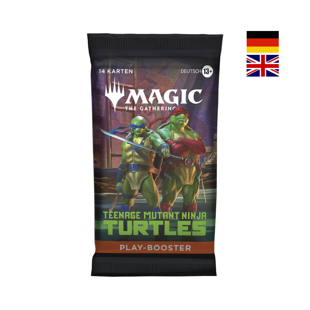 Magic: The Gathering Teenage Mutant Ninja Turtles Play-Booster, 14 Karten, deutsch und englisch, Universes Beyond Edition