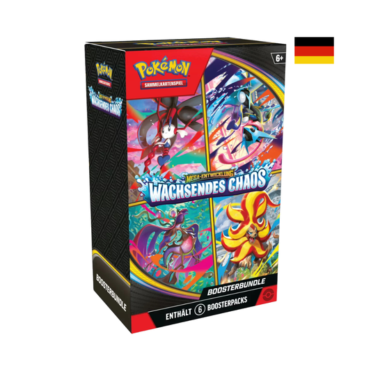 Pokémon Booster Bundle aus Wachsendes Chaos mit 6 Boosterpacks für Pulls, Sammlungserweiterungen und Pokémon TCG Openings