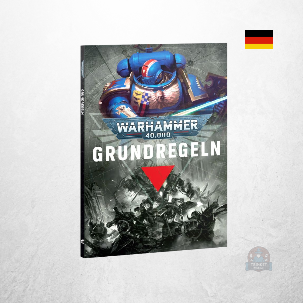 Warhammer 40.000 Starterset Deutsch mit dem Regelbuch Warhammer 40.000 Grundregeln in deutscher Sprache.