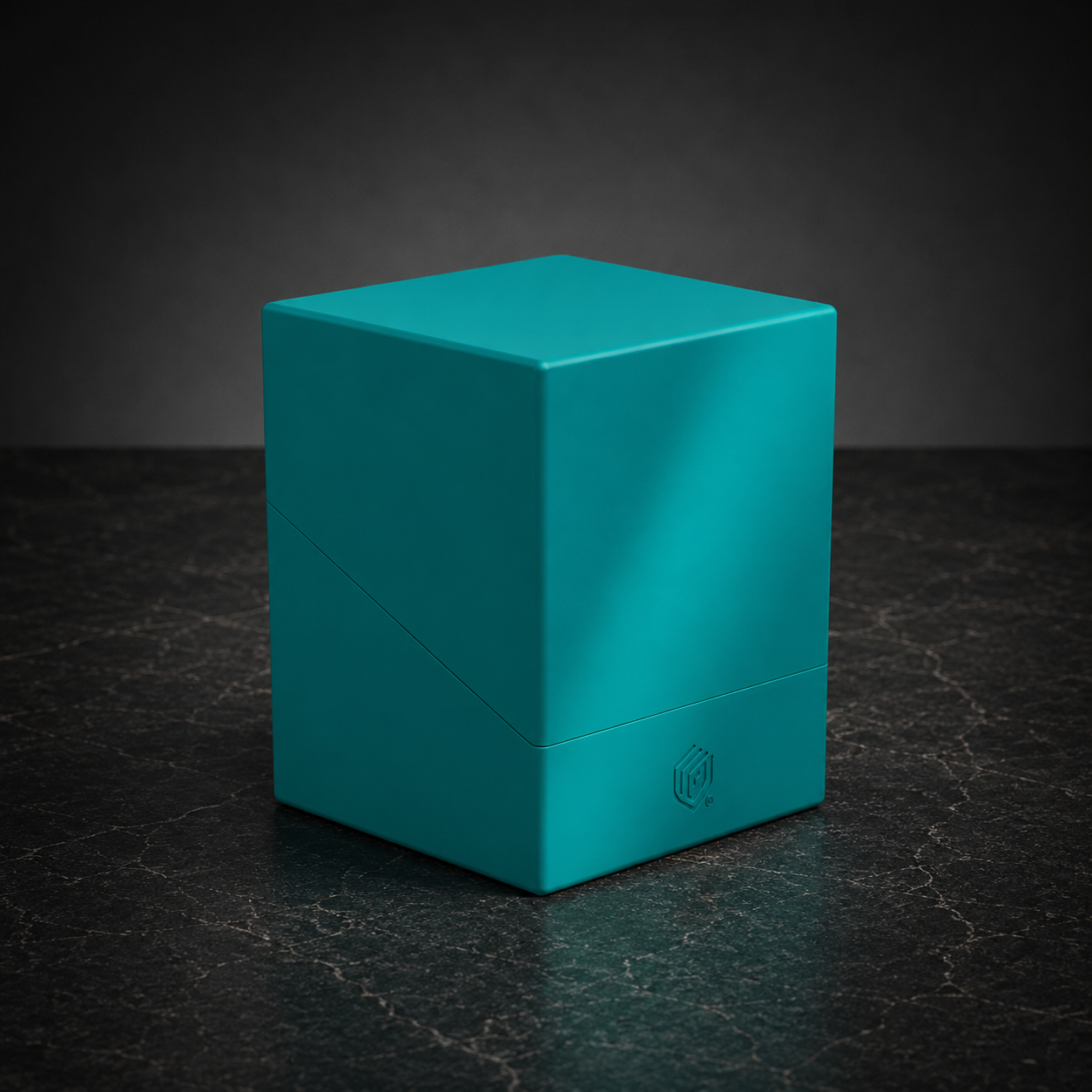 Türkise Deckbox als Zubehörbild für Sammelkarten zur Kategorie Deckboxen im Onlineshop.