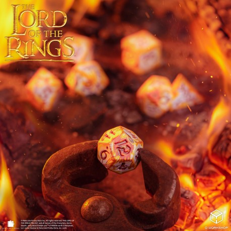 Q WORKSHOP The Lord of the Rings Full Art RPG Würfelset – 7 Würfel