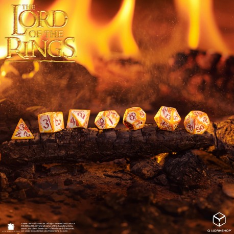 Q WORKSHOP The Lord of the Rings Full Art RPG Würfelset – 7 Würfel