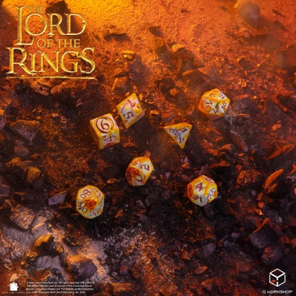 Q WORKSHOP The Lord of the Rings Full Art RPG Würfelset – 7 Würfel